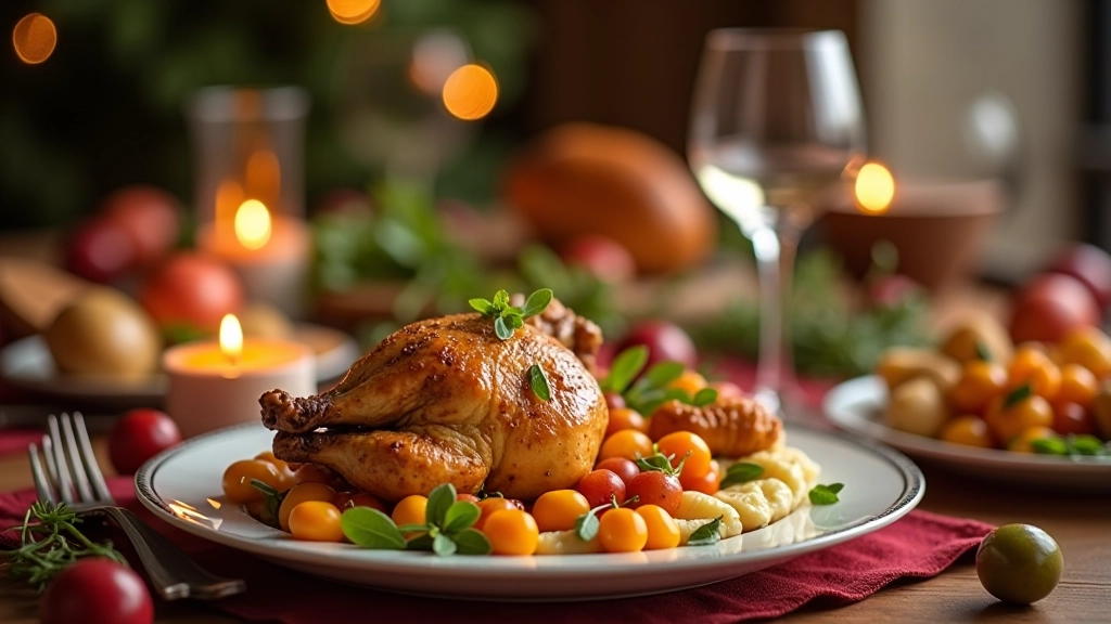 Jantar de Natal com pratos tradicionais portugueses reinventados de forma equilibrada e saudável